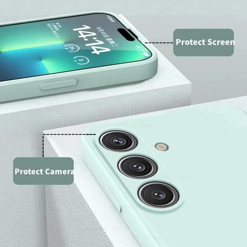 For S24 S23 S22 Ultra Cases Liquid Silicone Case For Samsung Galaxy S24 S23 S22 Ultra Plus S24Ultra Cases Cover Accessories