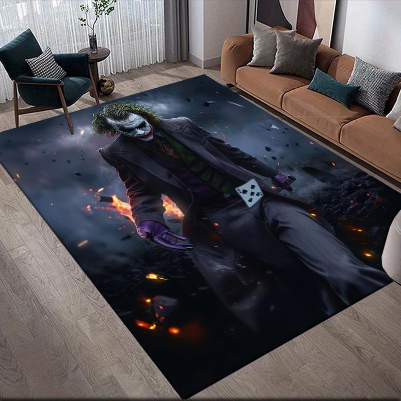 

Smoke Clown Anti-Slip Floor Mat, Rectangular Carpet for Game Room & Living Room Decor 60x90cm