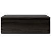 Boîte en bois avec couvercle noir 40x30x13cm bois de pin massif
