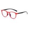 7339 Occhiali Piani Moda Anti-Luce Blu per Bambini e Bambine, Nuovi Occhiali con Montatura Carina a Forma di Bambino, Occhiali per Bambini