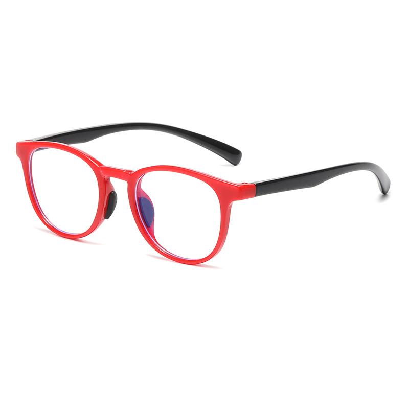 7339 Occhiali Piani Moda Anti-Luce Blu per Bambini e Bambine, Nuovi Occhiali con Montatura Carina a Forma di Bambino, Occhiali per Bambini