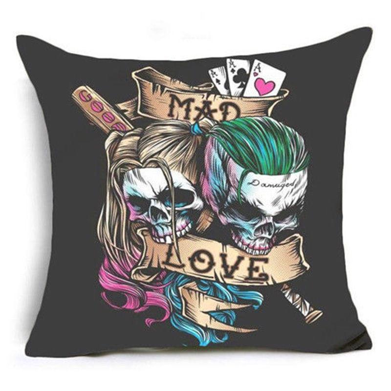 

18 Куинн Джокер Полиэстеровая наволочка Накидка Чехол для подушки Декор Дом O