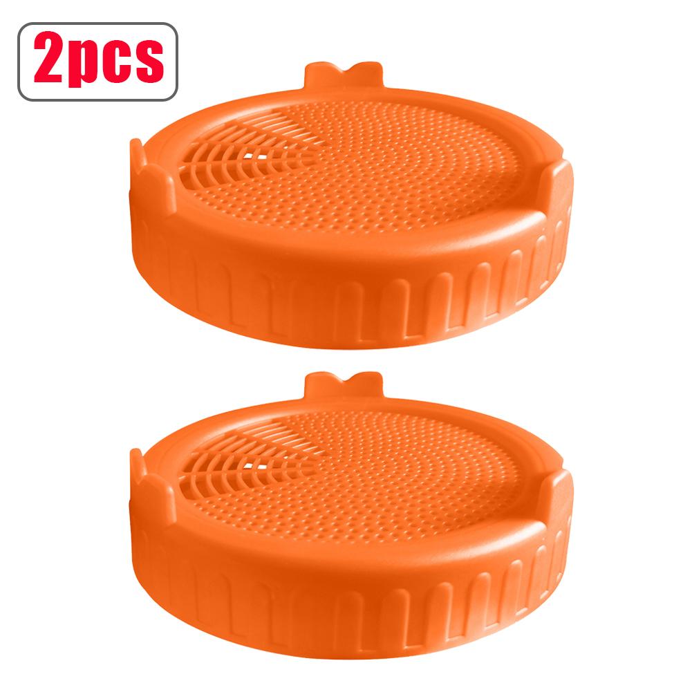 1/2pcs Sprouting Lid Seed Growing Fermentation Vegetable Sealing Lids Food Grade Mesh Sprout Cover Kit for Mason Jar
