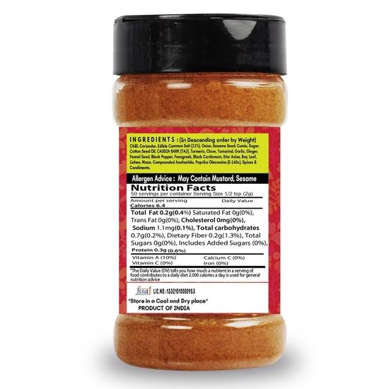 SARANZ Spicy Kolhapuri Misal Masala Perfekt zum Kochen, Gebrauchsfertig Hergestellt aus getrockneten roten Chilis, Kreuzkümmel, Koriandersamen, Schwarzem Pfeffer| -100 Gramm