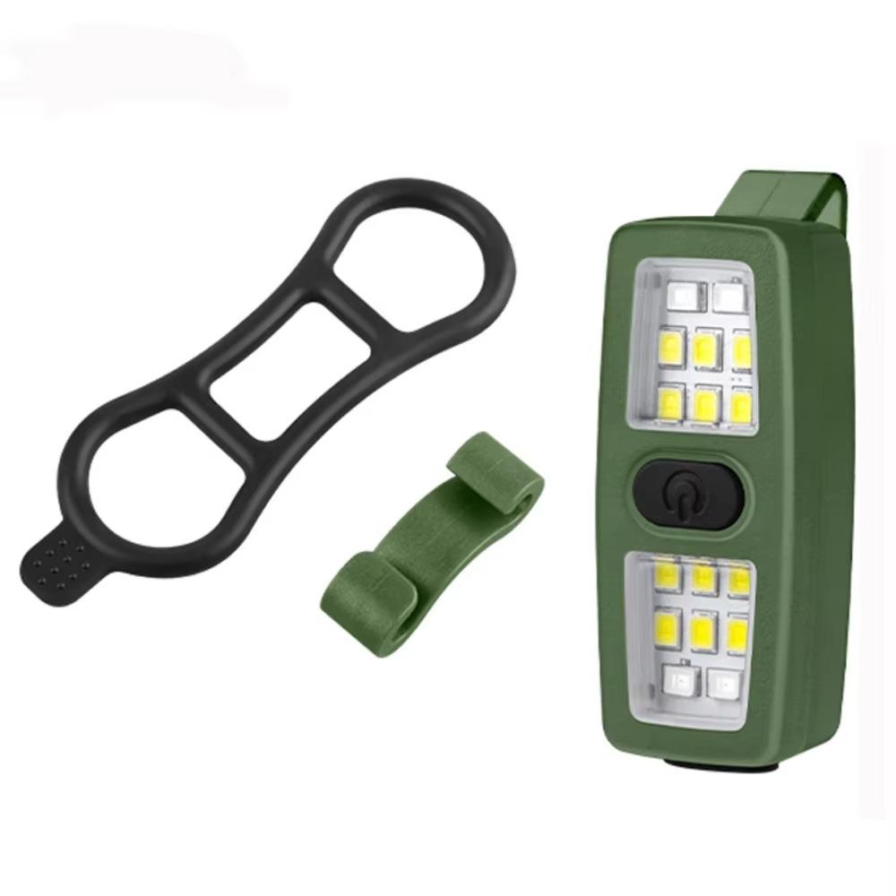 Small Size EDC Flashlight Clip On Rechargeable Safety Bike Light Portable Design Hands Free Clip Flashlight EDC Gear
