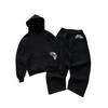 Trendy High Street Retro Casual Streetwear Men's Sports Suit Y2K Harajuku Print Hoodie Men Hip-hop Loose Sweatpants