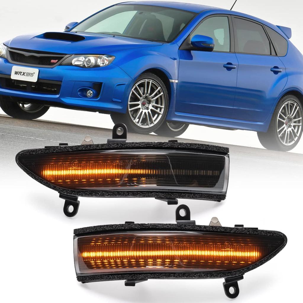 Hotimp Subaru LED Rinnande Sidobackspegel, Rökfärgad Lins Specifikationer, Sekventiell Blinkers, Forester, SH