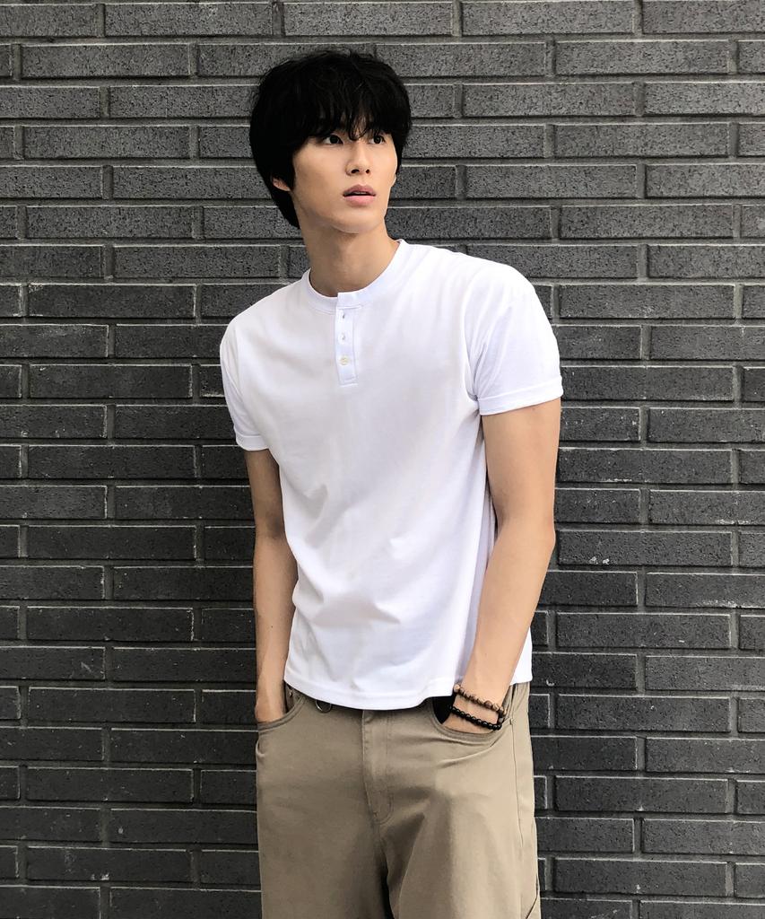 Dei Cp Muscle Fit Henley Neck Short Sleeve T-Shirt_4 Color