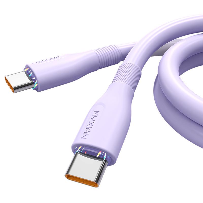 120W Dual-Head Type-C PD Fast Charging Cable for Apple 15 & Huawei.