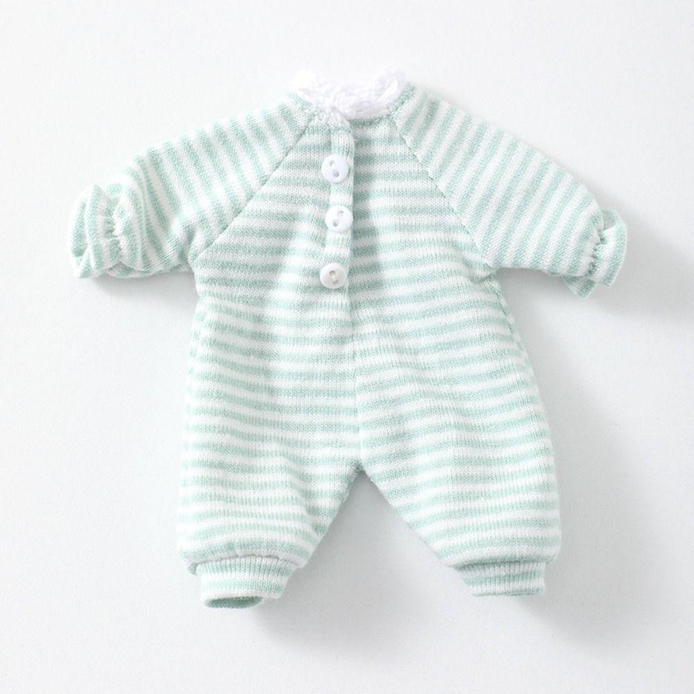7 Farben Süße Puppe Gestreifte Pyjama Kleidung Anzug Für Gsc Ob11 Obitsu 11 Puppe Overall Für 1/12 Bjd Puppe Nachtwäsche Zubehör Set