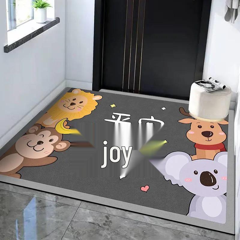 Cartoon Animal Doormat: Dirt-Resistant, Water-Absorbent, Easy-to-Clean Welcome Mat 40x60 cm