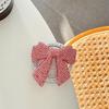Colorful Rhinestone Bow Phone Airbag Holder - Elegant Korean Style Finger Ring
