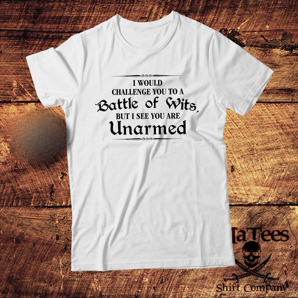 Ich würde dich zu einem Duell der Köpfe herausfordern, aber ich sehe, du bist unbewaffnet Herren Trainingsanzug T-Shirt Sommer Freizeit Sportbekleidung Pullover Tops