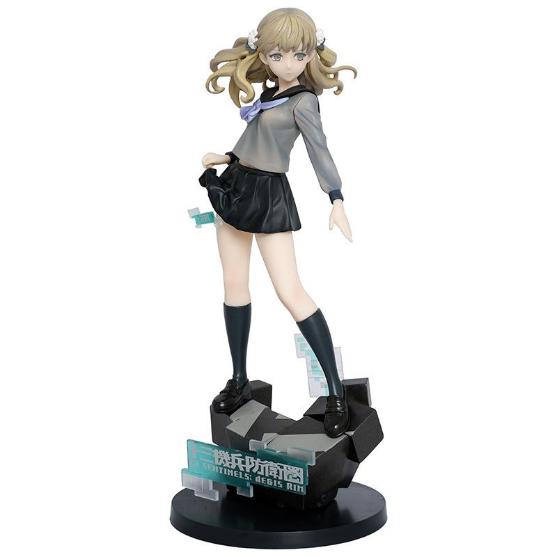 Thirteen aircraft defense circle game standing beautiful girl Dongzaka five hundred miles figure model ornament anime two-dimensional