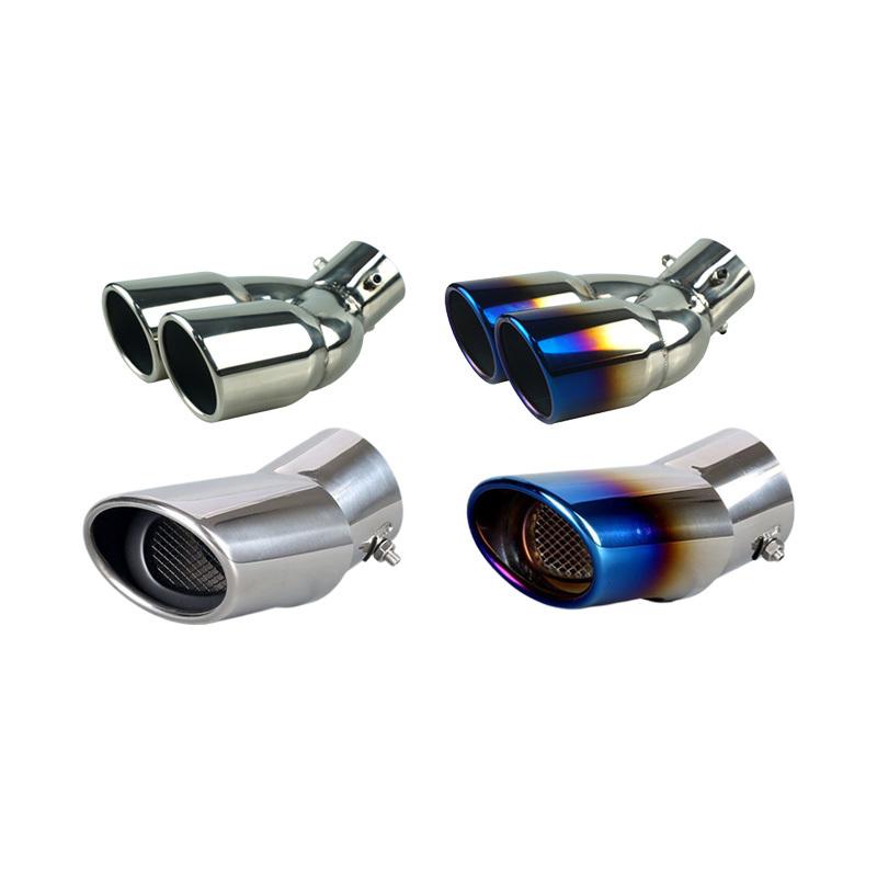 Stainless Steel Exhaust Pipe Muffler Tailpipe Muffler Tip For Lexus UX 200H 250H 260H - Car Rear Tail Throat Accessories