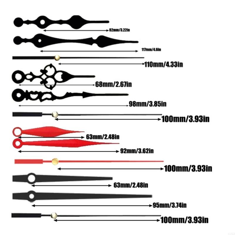 62KD Quiet Quartzs Movement for Customs Clock Includes 10 Pairs Hands Set Home Decors