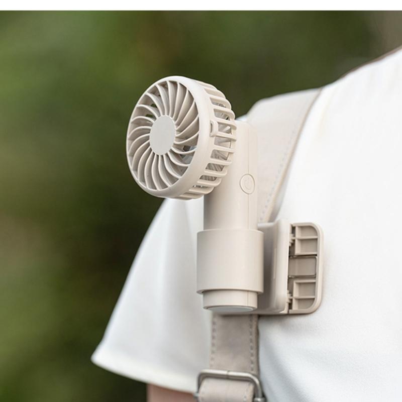 New Multifunctional Clip Fan USB C Rechargeable Portable Outdoor Handheld Mini Fan with 3 Speeds Long Battery Life