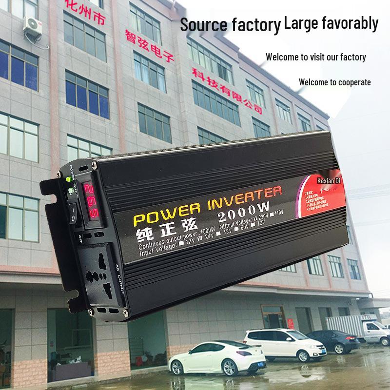 Truck-Mounted Pure Sine Wave Inverter: 12V/24V/48V/60V to 220V, 2000W Power Boost 12V to 220V/2000W (Pure Sine Wave)