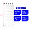 16 Inch Chainsaw Chain 3/8" LP Saw Chains 56 Drive Link Electric Saw Replacement Chainsaw Saw Chain 0.043" Chain gauge