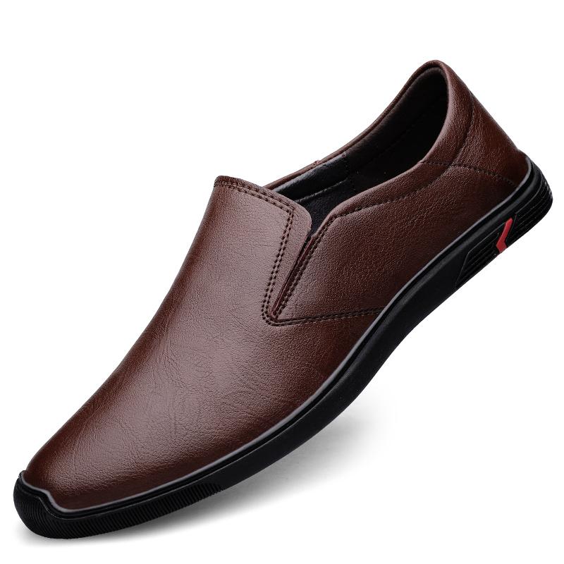 Men's Genuine Leather Casual Shoes, Breathable Soft-soled Office Casual Shoes, Men's Banquet Shoes, Men's Soft Leather Shoes