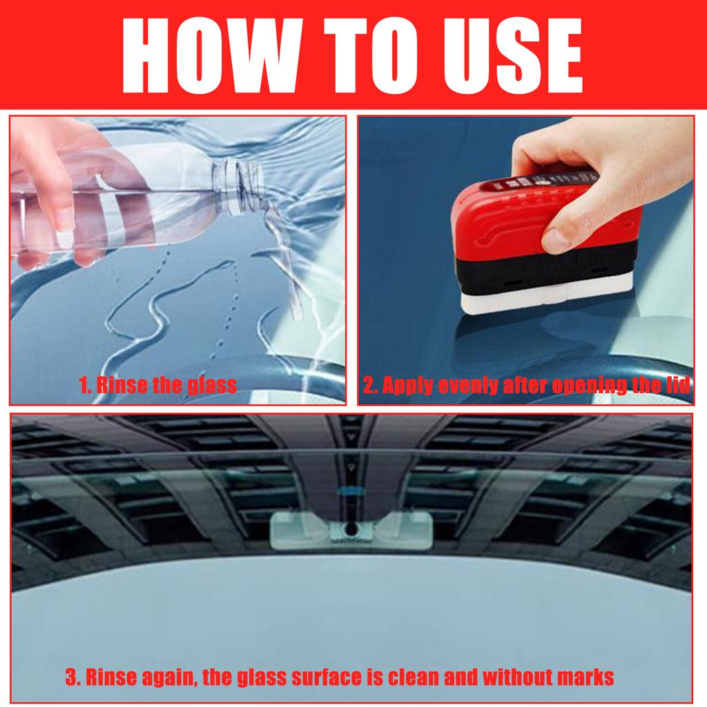 Auto Glass Oil Film Dissolver Eliminators Clean Prevent Rain Fog Removal for Windscreen Window Improved Night Visibility