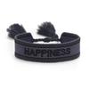 Handmade European Style Embroidered Love Bracelet with Tassels for Girls
