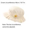 Princess Lace Trim Cotton Baby Hat for 3-8 Months Spring Autumn UV Protection Fisher Style Cute And Adorable Infant Cap
