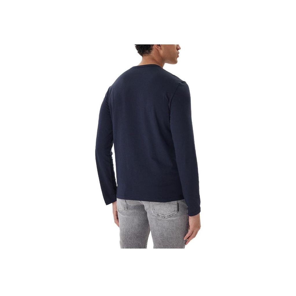 Emporio Armani FW25 Letter Print Crew Neck Long Sleeve T-Shirt Men Tops EM000382-AF10800-UB102
