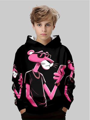 Neuer Anime-Hoodie, 3D-Cartoon-Kinderbekleidung für Jungen und Mädchen, langärmlige Herbstkleidung, geeignet für Kinder im Alter von 5-14 Jahren