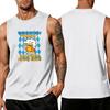 Ärmelloses Herren Tanktop Lässiger Lockerer Schnitt Sommer Atmungsaktiv Muskelshirt mit Grafikdruck Geeignet für den täglichen Gebrauch und Outdoor-Aktivitäten