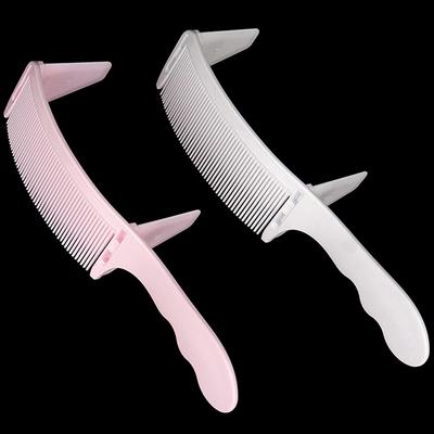 1Pc Curved Clipper Comb Men'S Barber Stylist Flat Top Brush Cutting Comb