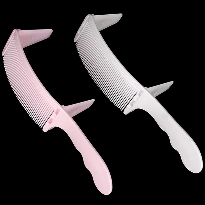 Peigne de tondeuse incurvé pour hommes, coiffeur styliste, brosse à dessus plat, peigne de coupe, 1 pièce