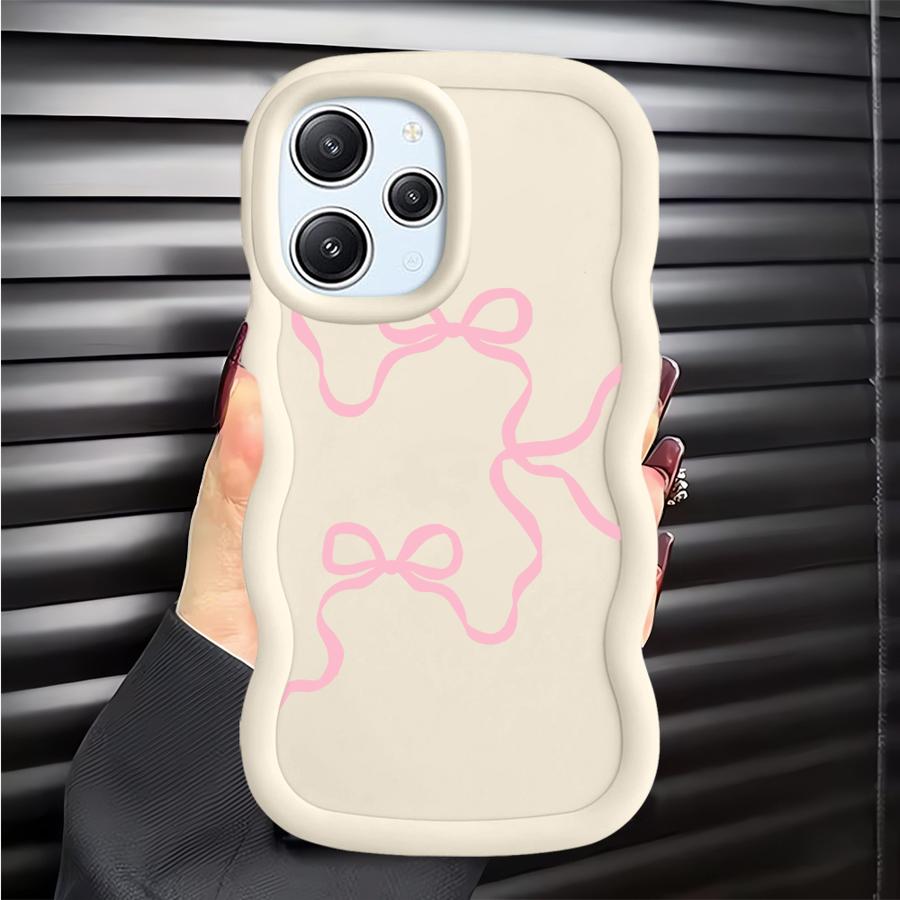 Rosa Schleife Mode Hülle für Xiaomi Redmi 12C A1+ A2 Plus 14C 9T 10C 10A A3 A5 13C 9C Weiche Handyhülle
