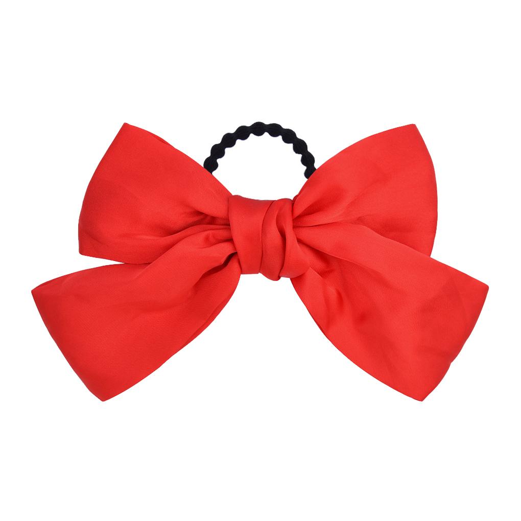 Large Hair Band Thick Bow Knot Adjustable Multi-colored Snag Free Hairs Rope Bobby Pins Scrunchies for Girls Styling Gift