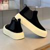 Martin Stiefel Winter High-Top Britischer Stil Retro Board Schuhe Lässig Sport Dicke Sohle Höherlegend Schwarze Stiefel