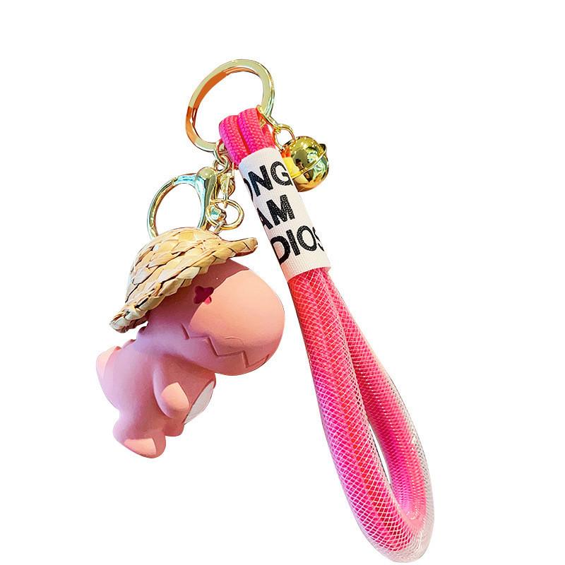 Adorable Cartoon Dinosaur Keychain In Eye-catching Colors Ideal For All Occasions