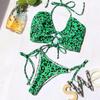 2020 Leopard Print Split Bikini Women's Swimsuit