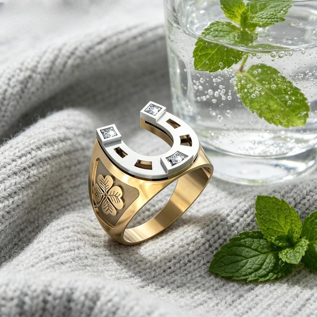1 Exquisite Patterned Ring, Vintage and Fashionable Clover Ring, Suitable for Daily Wear and Gift Giving