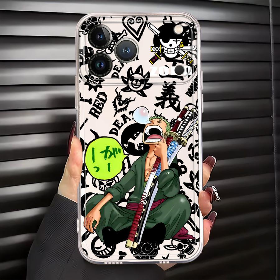 

Soft Phone Cover Case for iPhone 17 Pro Max 14 Plus Air 15 12 Mini 13 Pro 16 7 8 XR 11 XS Max One Piece Gear 5 Luffy iPhone X