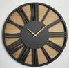 Large Roman wall clock black Loft 50cm