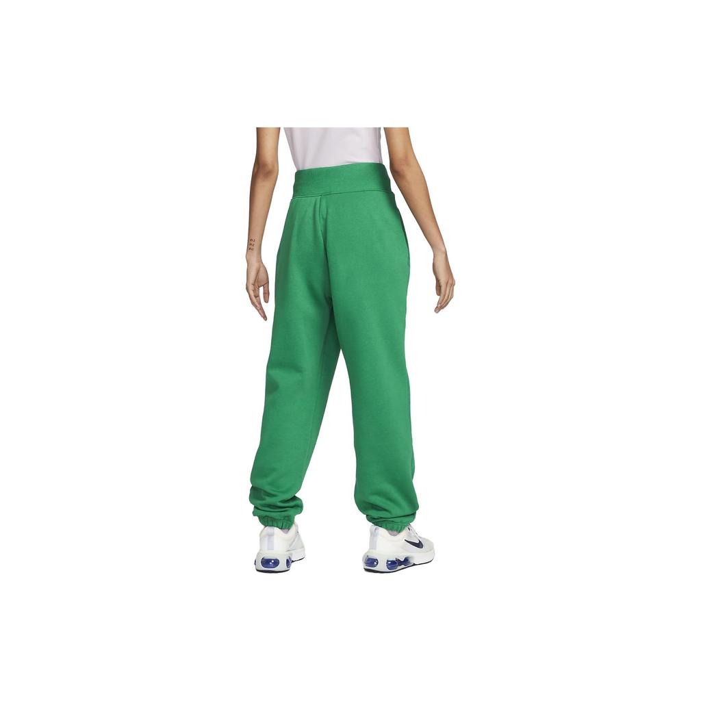 Nike High-Waist Drawstring Sports Pants With Solid Color Logo Women Bottoms Green DQ5887-365