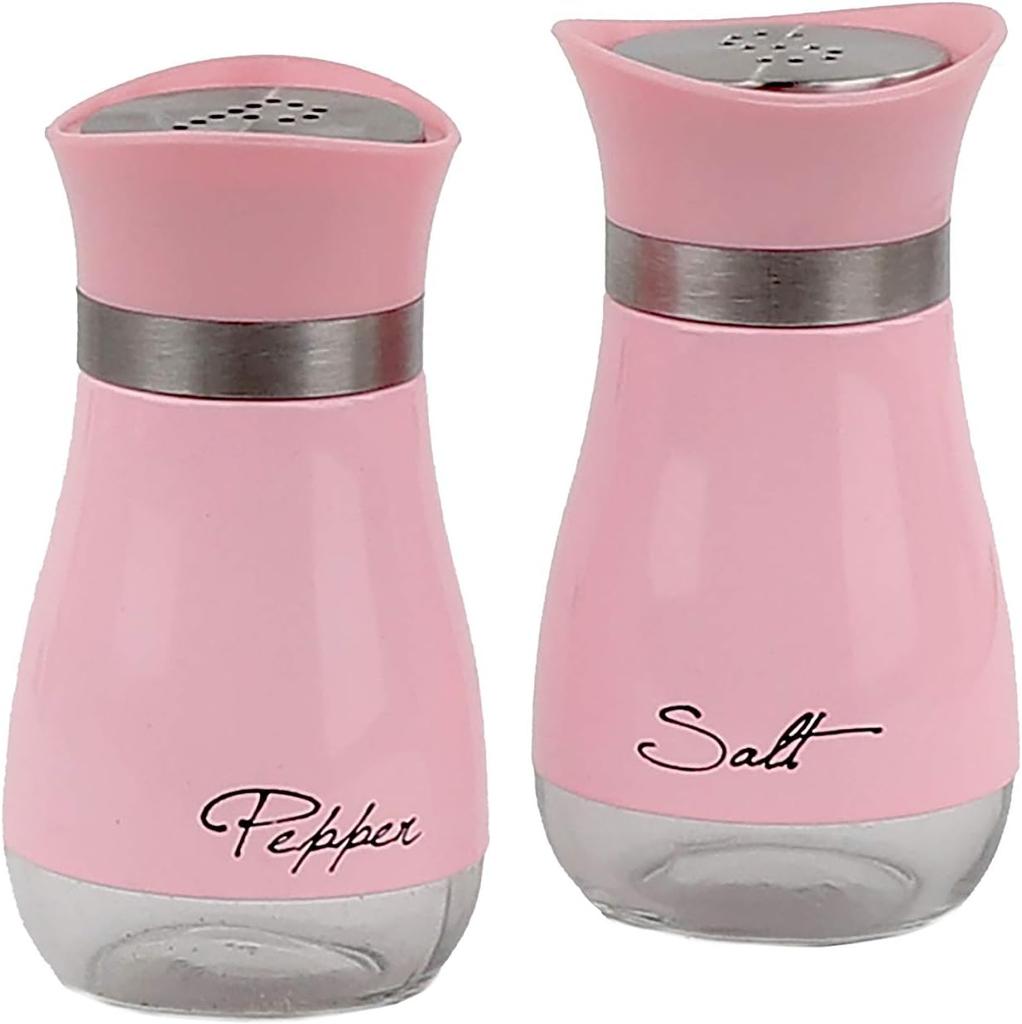 2 Pack Salt and Pepper Shakers, Kitchen Accessories Spice Jars, 4 Ounces Farmhouse Spice Dispenser, Sealed To Prevent Moisture