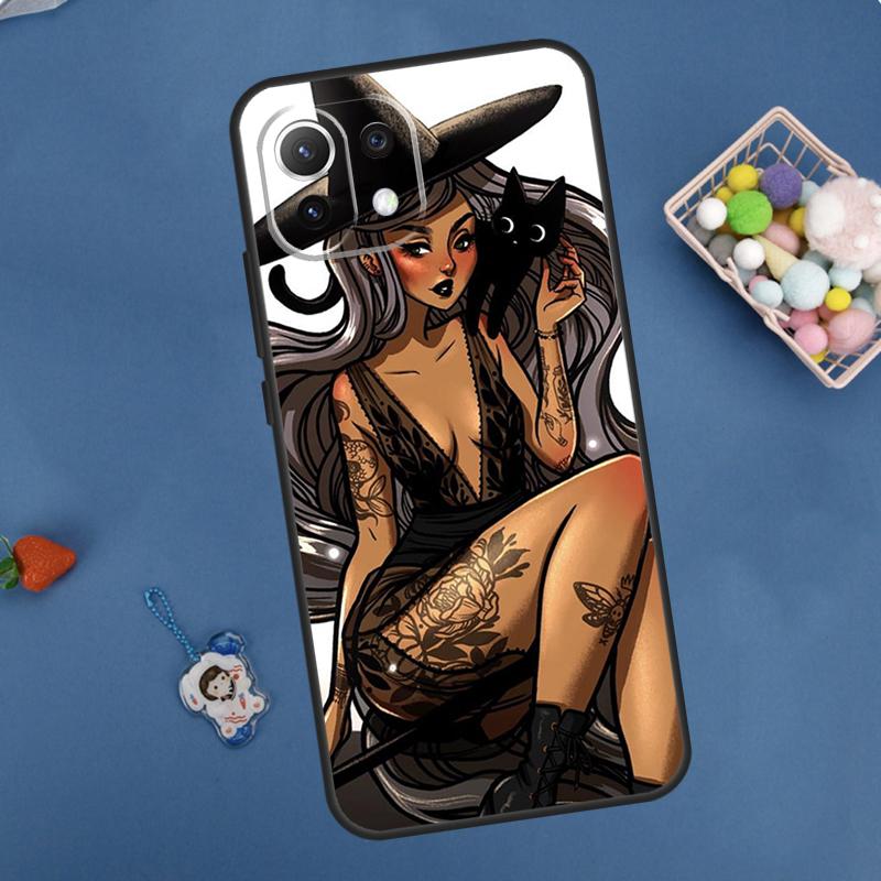 Moon Witch Horror Case For Xiaomi 14 13 15 Ultra 11T 12T 13T 14T Pro POCO X7 Pro X3 X5 F5 F6 M6 X6 Pro Cover