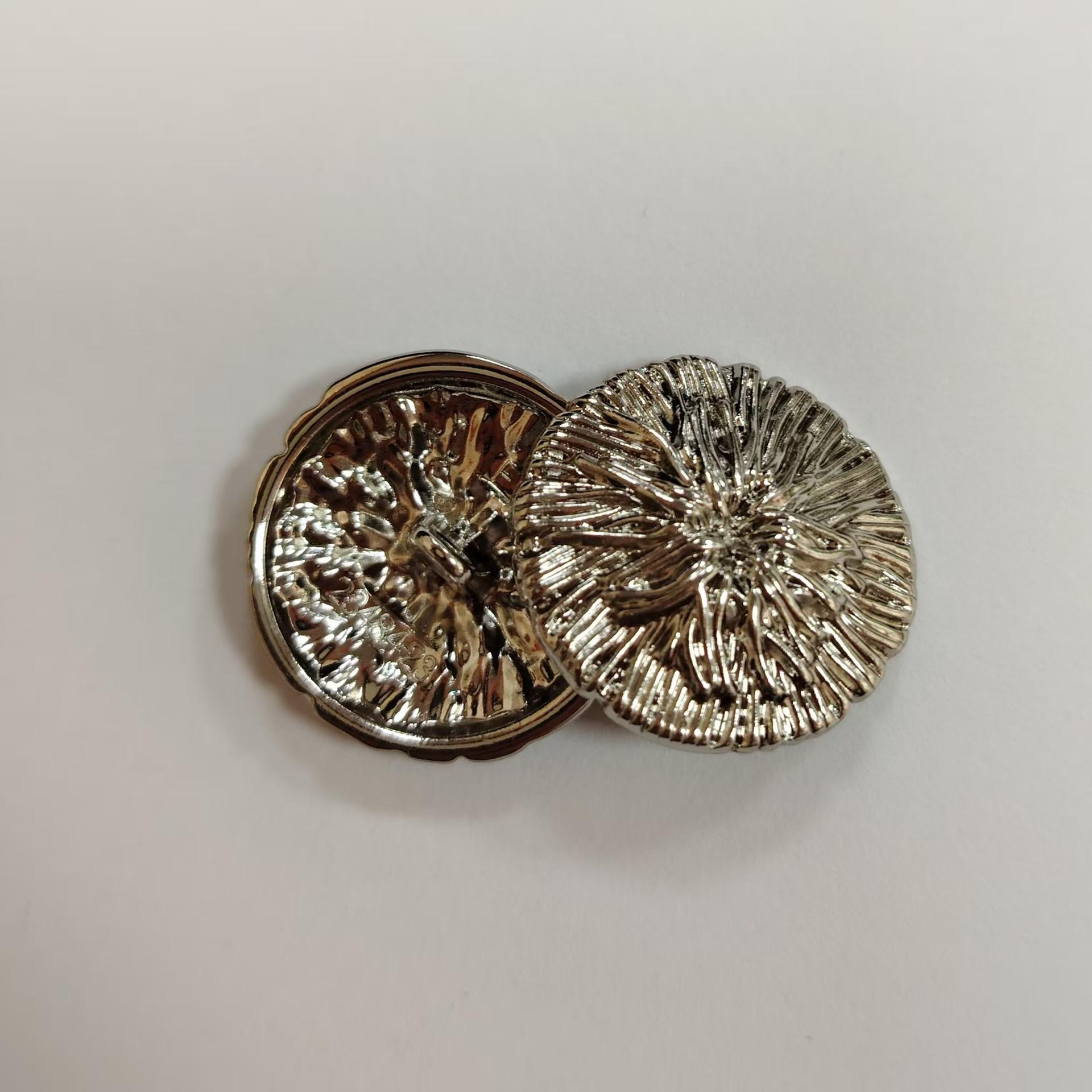 

10 шт. полосатых металлических пуговиц ретро блейзер шерстяное пальто тренчкот пуговицы с ручным швом 18MM-Hanging white oil