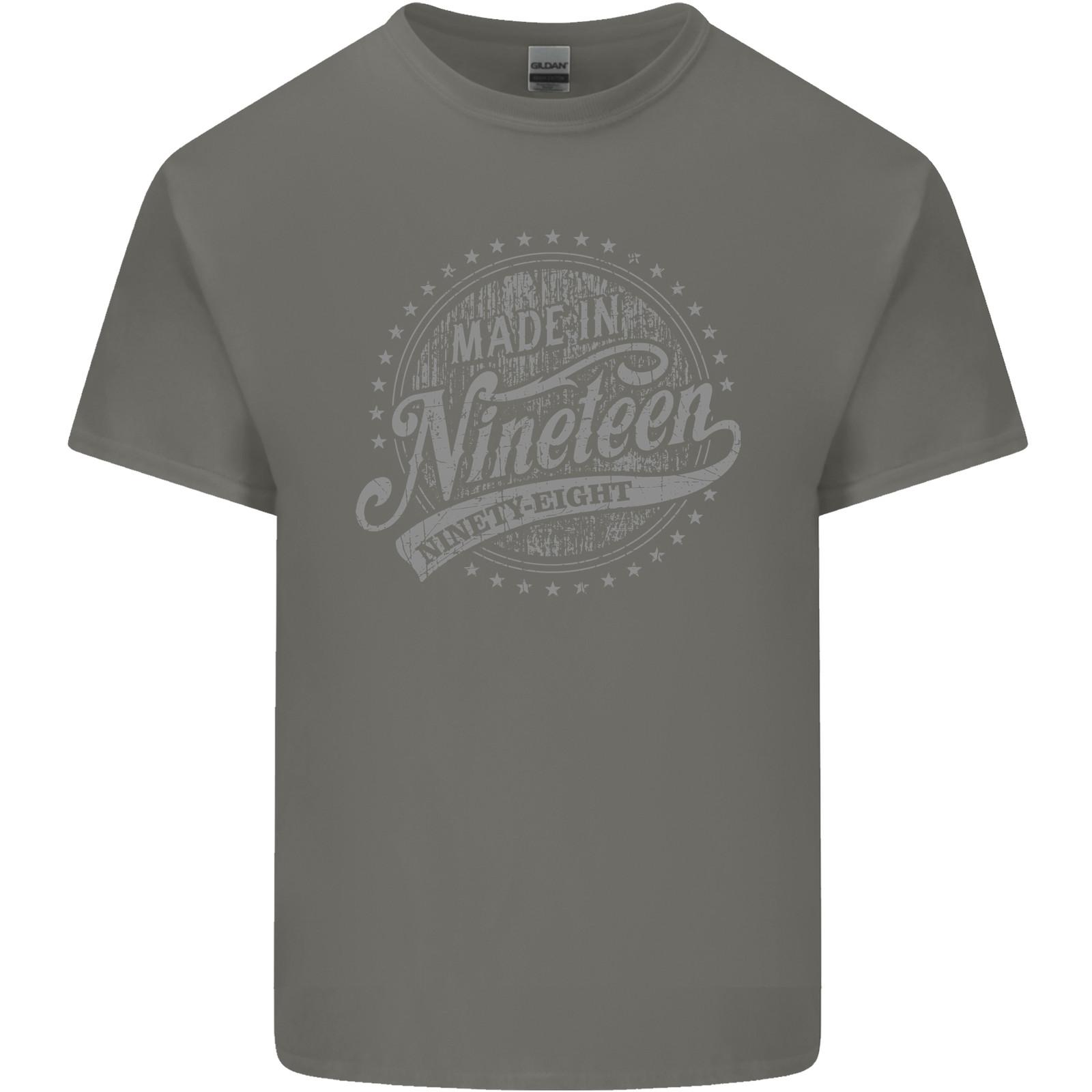 Distressed 28th Birthday Made In 1998 Mens Cotton T-Shirt Tee Top M