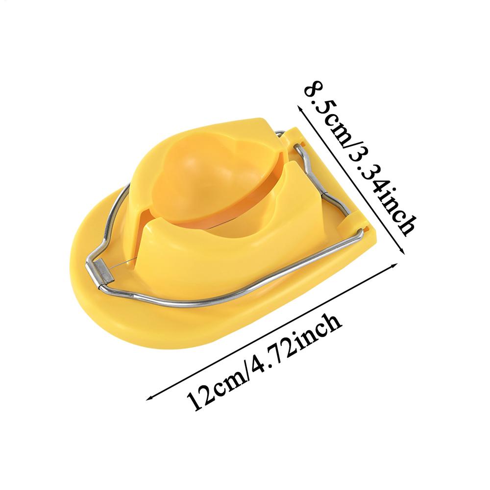 

Manual Boiled Egg Slicer Food Cutter Gadget Manual Strawberry Slicer for Kitchen Salad Banana Mushroom Vegetable Egg Tomato жовтий