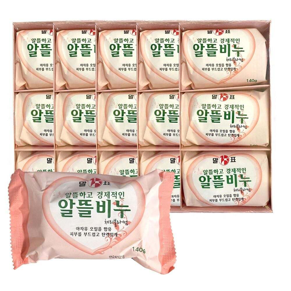Malpyo Soap, Cherry Blossom, Facial Soap, 140g, 3 Packs (5 Packs) [WFJ6ZR4_251028]