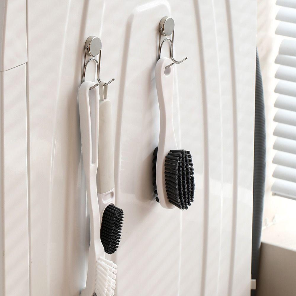 Dual Hook Magnetic Hooks Stainless Steel Multifunctional Magnets Hanging Hooks Heavy Duty Refrigerator Hook