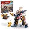 Jucărie LEGO Ninjago Sora's Mech Bike Racer, Perfectă ca Cadou de Ziua de Naștere sau Crăciun pentru Băieți și Fete cu Vârste cuprinse între 8, 9 și 10 Ani, Elevi de Școală Primară, Bat