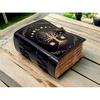 400 Page Large Grimoire Leather Journal, Print Tree of Life Journal, Blank Spell Book Book of Shadows Leather Celestial Gifts For Him Her